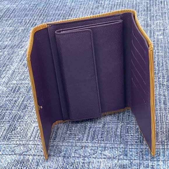 Vintage Louis Vuitton Wallet Epi Leather Etui Papier Porte Tresor Made France - Picture 8 of 12